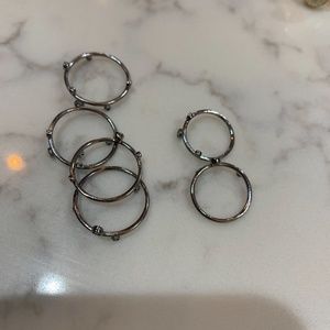 Kendra Scott Alister Ring Set Hematite